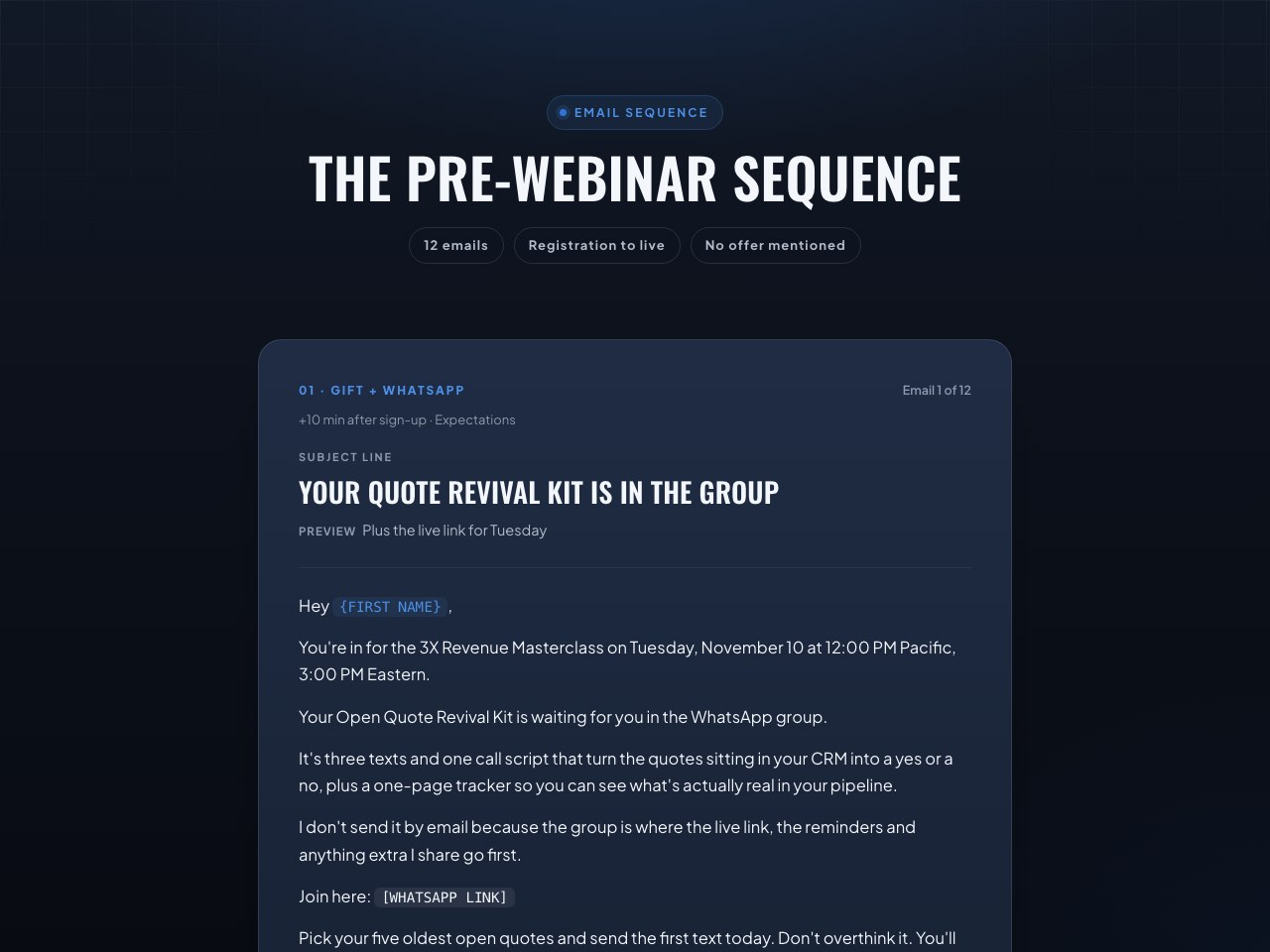 Pre-webinar preview